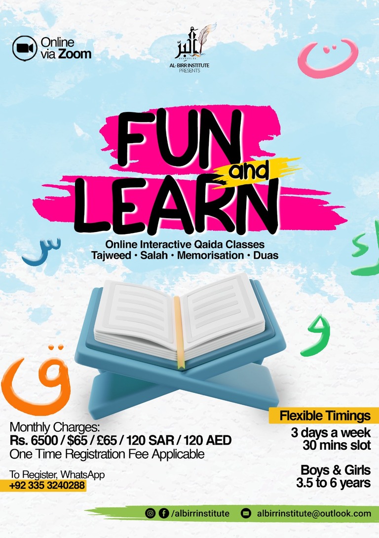 Fun & Learn Online Qaida Class