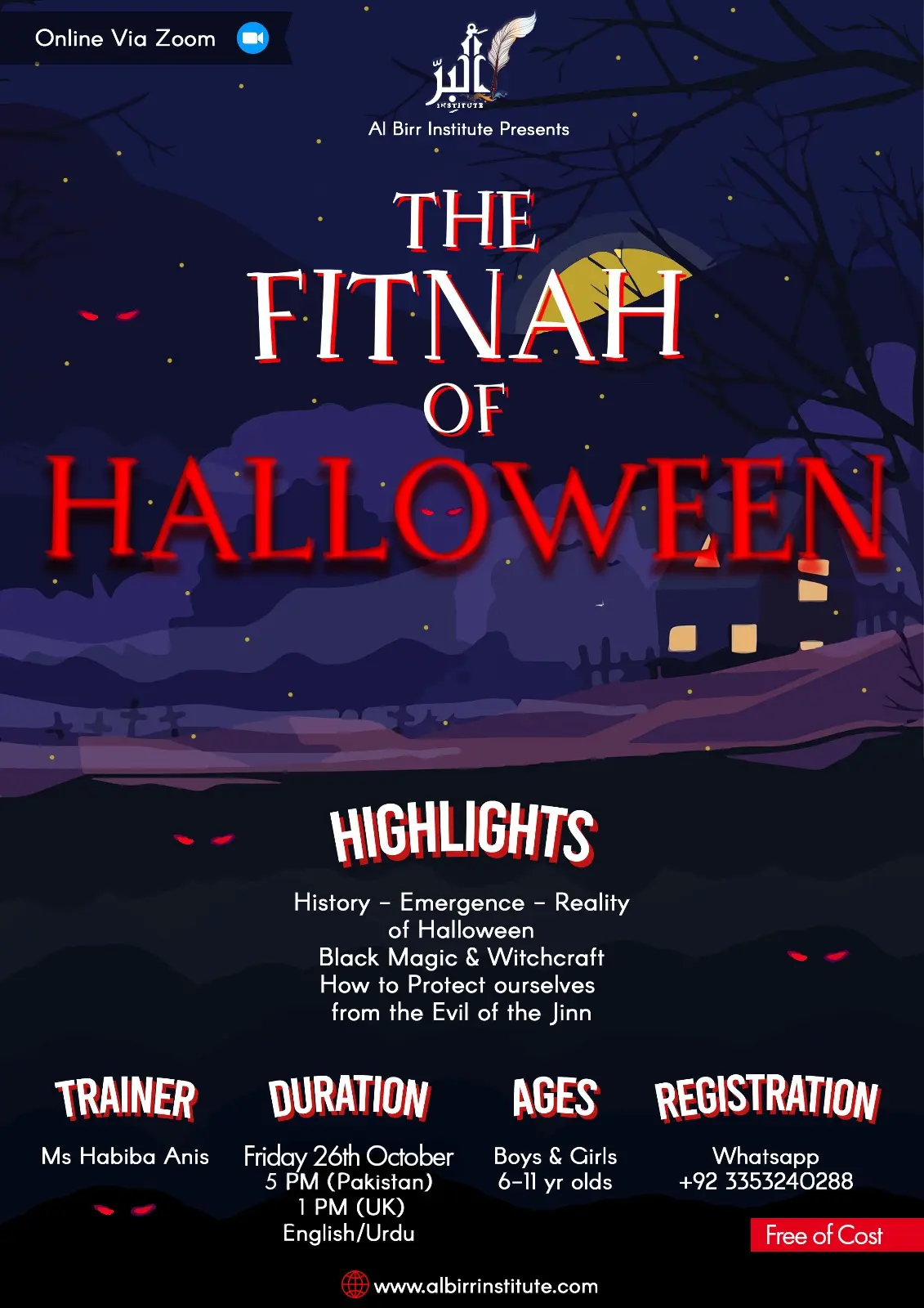 The Fitnah of Halloween - Al Birr Institute