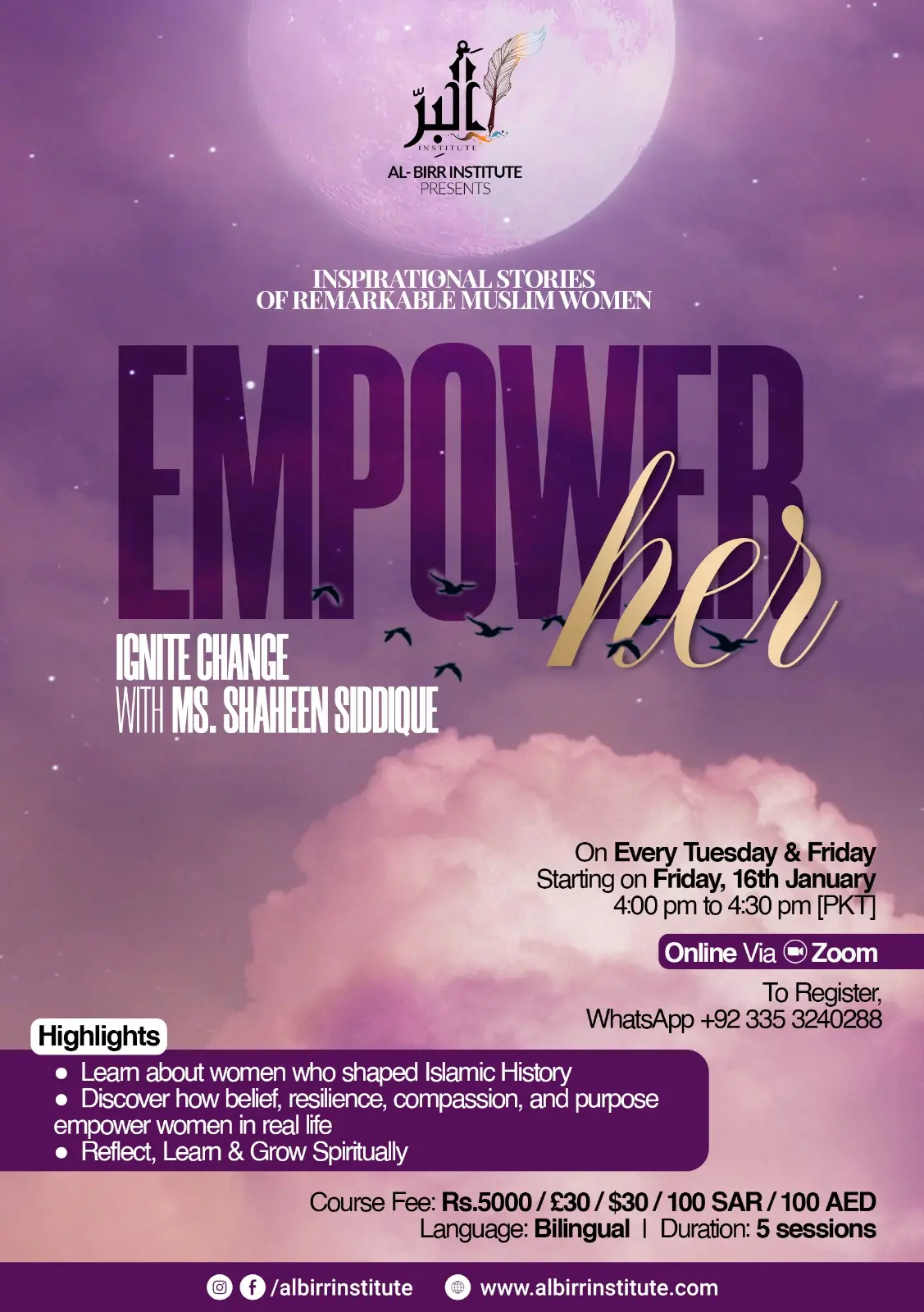 Courses 283 Empower Her - Al Birr Institute